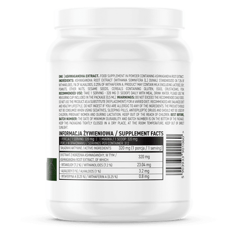 Ashwagandha Poeder 100g - Vegan - OstroVit