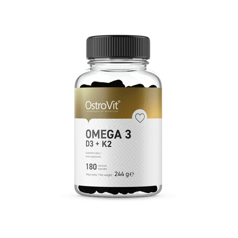 OstroVit Omega 3 D3+K2 180 Softgels