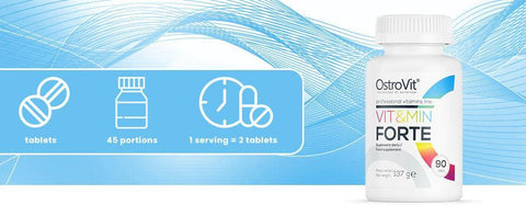 Vitaminen & Mineralen FORTE - 90 Tabletten - OstroVit