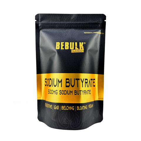 Sodium Butyrate 98% - 500mg - Vegan - BeBulk Nutrition