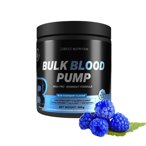 Bulk Blood Pump - Hoher Pre-Workout-Gehalt - 300 g - BeBulk Nutrition