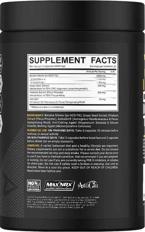 Supplementen - Vaso Grow - 125 Capsules - Dedicated Nutrition -