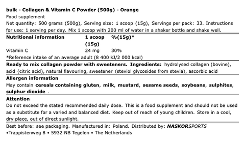 Collagen & Vitamin C Powder - Bulk