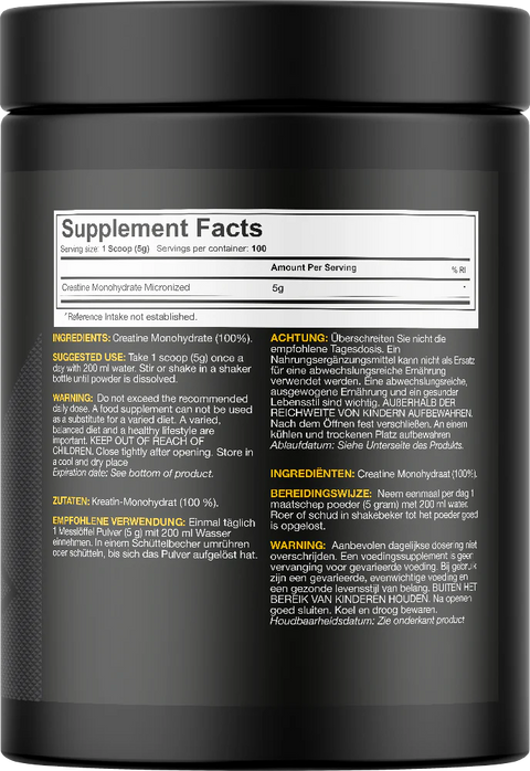 Dedicated Nutrition Micronized Creatine Monohydrate - 500 g