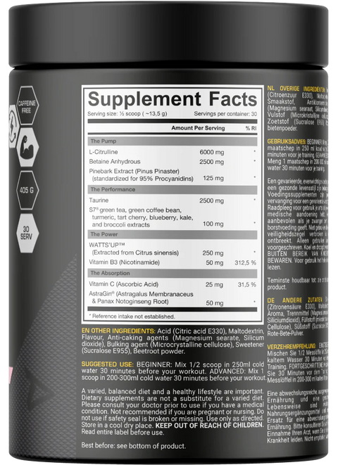 Dedicated Nutrition Unstoppable Pump - 405 g