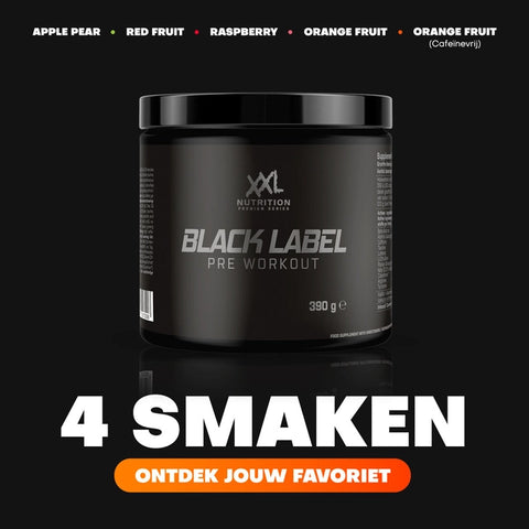 Black Label Pre-Workout - 390g - XXL Nutrition 