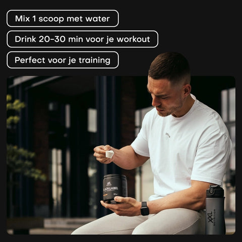 Black Label Pre-Workout - 390g - XXL Nutrition 