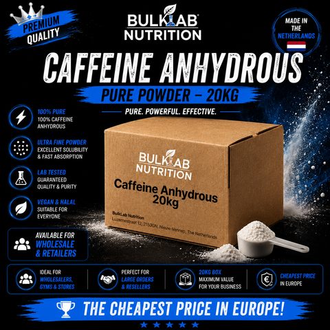 Caffeine Anhydrous Poeder 20 Kg - BulkLab Nutrition