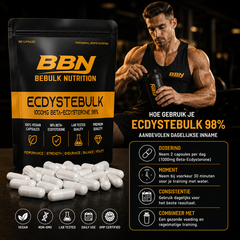 Ecdystebulk - Beta-Ecdysteron 98% - Kapseln - BeBulk Nutrition