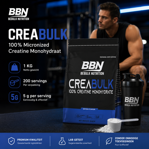 CreaBulk - 100% Creatine Monohydrate Micronized - BeBulk Nutrition 