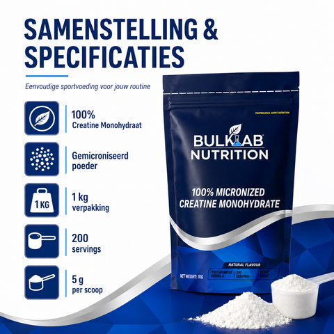 100% Creatine Monohydrate Micronized - BulkLab Nutrition