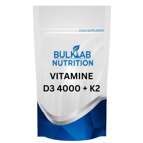 Vitamin D3 4000 IE + K2 100 mcg MK7 – Softgels – BulkLab Nutrition 