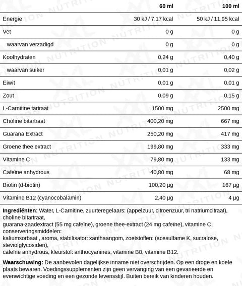 Burner Shot - XXL Nutrition