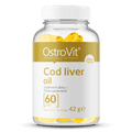 Cod Liver Oil 500mg, Vit A 375µg, Vit D 3,38 µg 60 Capsules OstroVit