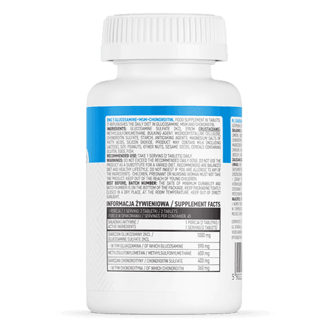 Glucosamine + MSM + Chondroitin - 90 Tablets - OstroVit