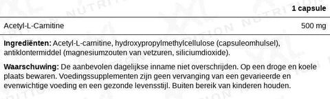 L-Carnitine - 120 capsules - XXL Nutrition