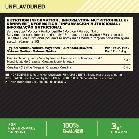 Micronised Creatine Powder - Optimum Nutrition