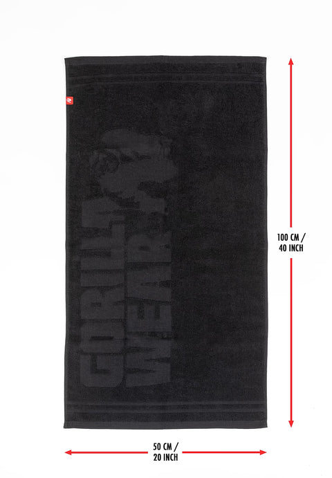 Large Towel - Black - Gorilla Wear