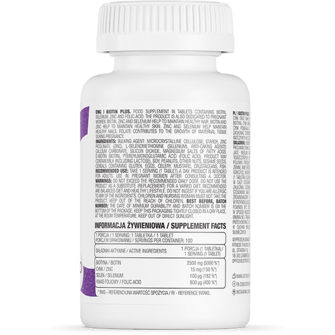 OstroVit Biotin Plus 100 tabletten