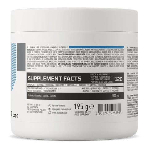 OstroVit Taurine 1500 mg 120 capsules