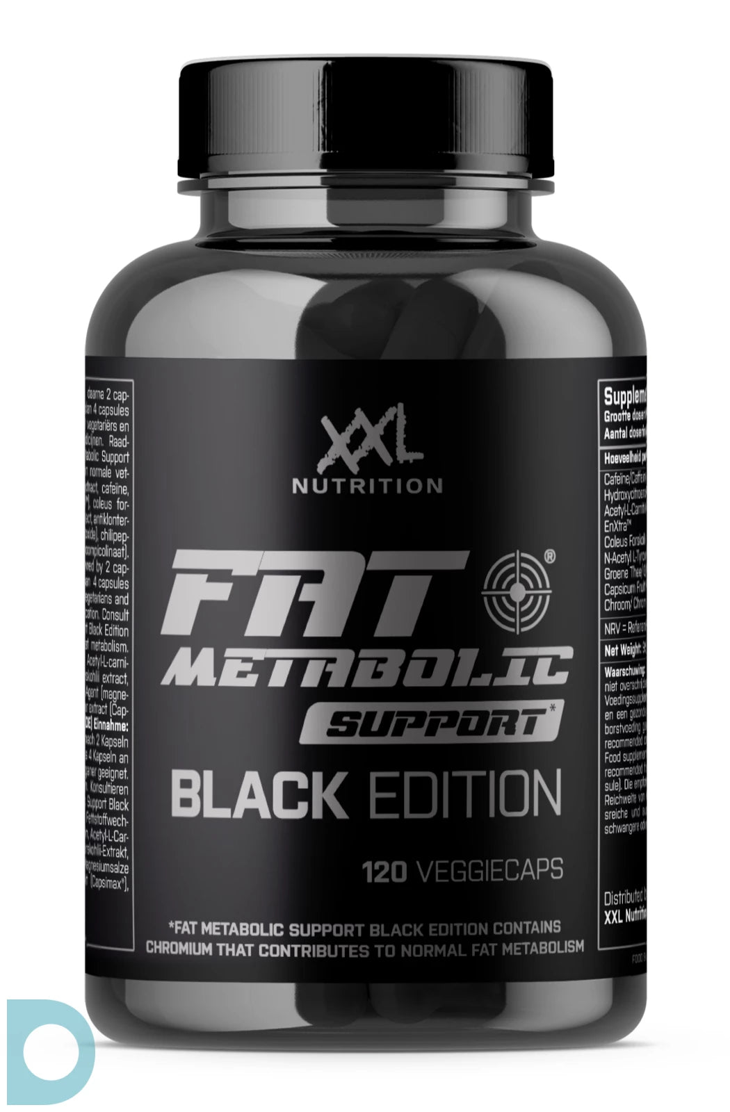 XXL Nutrition Fat Metabolic Support - Black Edition 120 capsules