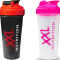 XXL Nutrition Shaker - Setje van 2X Shake Beker - Zwart en Roze 800ml