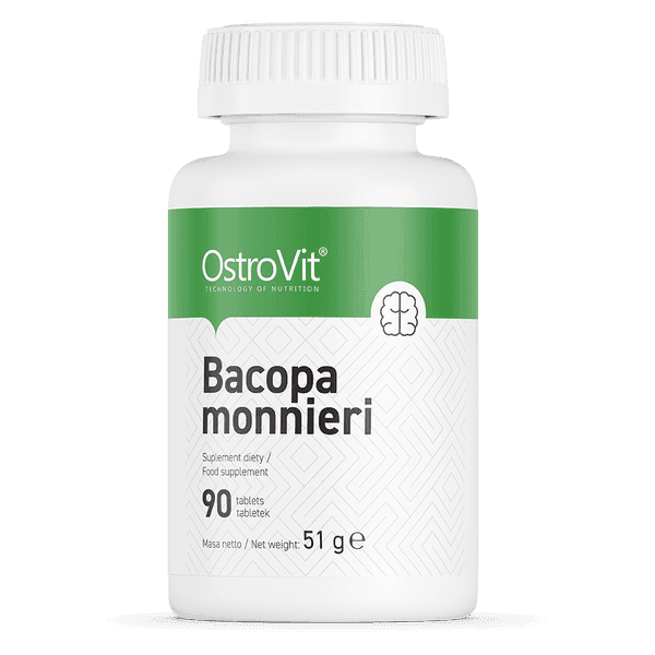 12 x Bacopa Monnieri 200mg - 90 Tablets - OstroVit