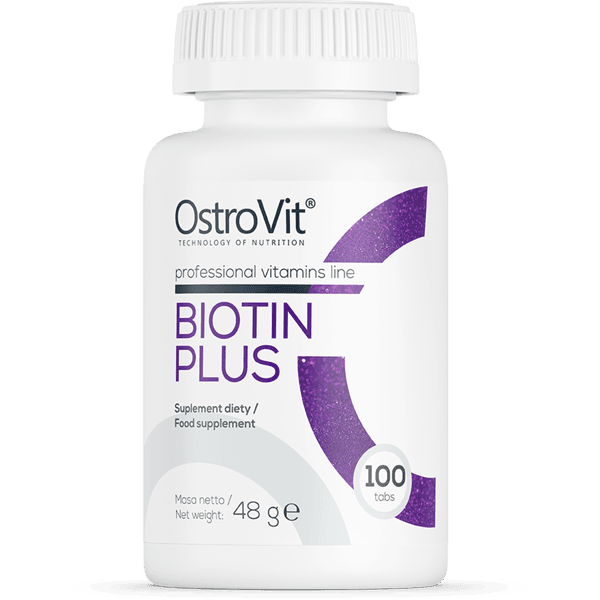 12 x Biotin Plus - 100 Tablets - OstroVit