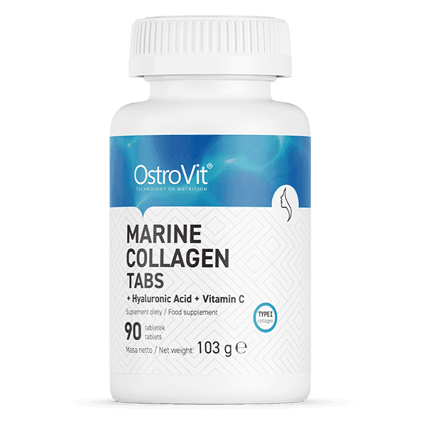 12 x Marine Collageen + Hyaluronzuur + Vitamine C 90 Tablets OstroVit