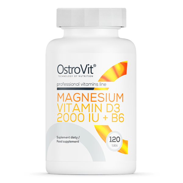 12 x OstroVit Magnesium + Vitamine D3 2000 IE + B6 120 tabletten
