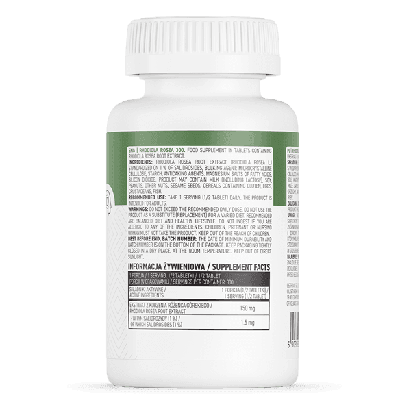 12 x Rhodiola Rosea 300mg 150 Tablets OstroVit