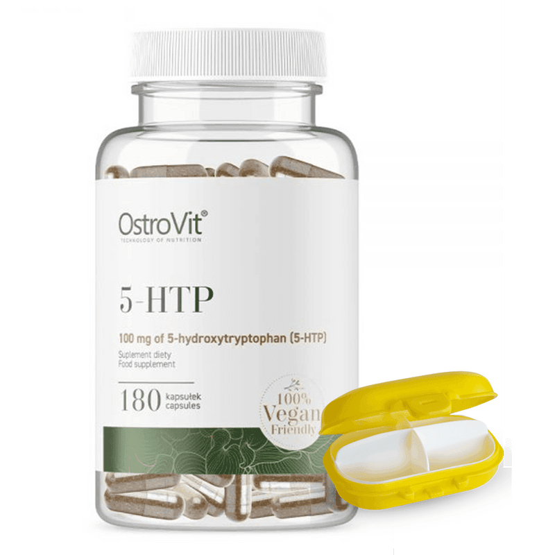36 x 5-HTP 100mg - VEGAN - 180 Capsules - OstroVit