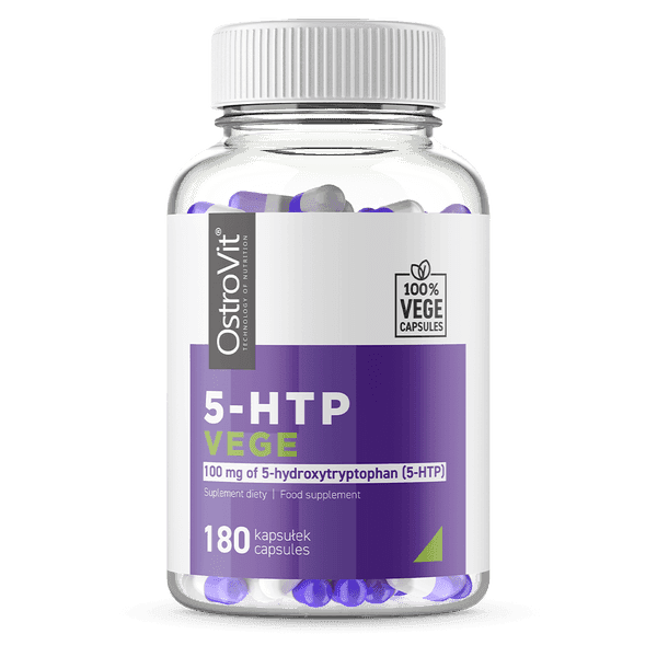 36 x 5-HTP 100mg - VEGAN - 180 Capsules - OstroVit