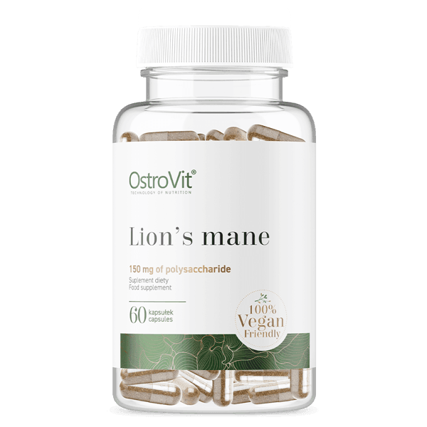 36 x Lion's Mane 500mg - Vegan - 60 Capsules - OstroVit