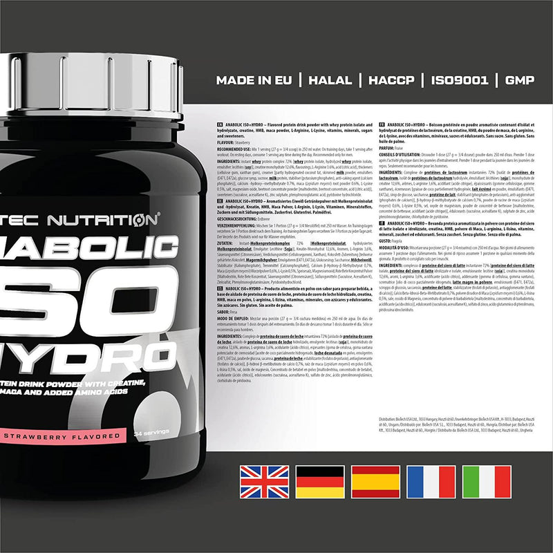 Anabolic Iso + Hydro - 2350g - Scitec Nutrition