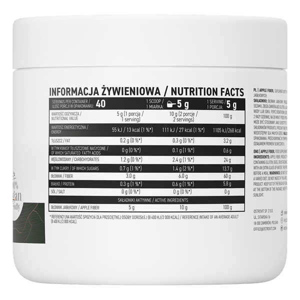 Apple Fiber 5g - Vegan - 200g OstroVit