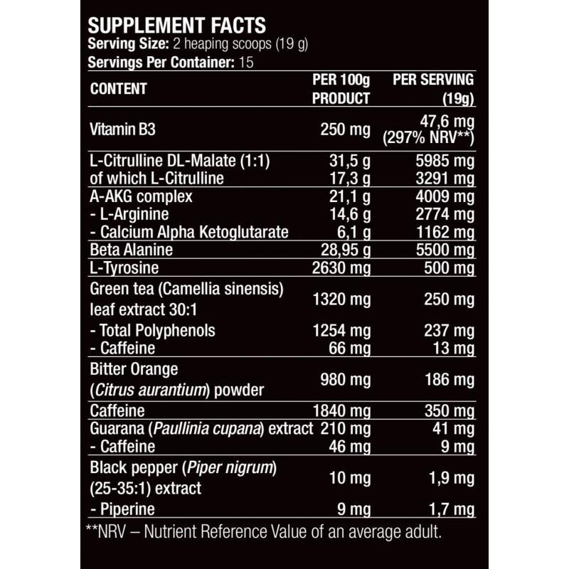 Bulk Blood 300g Pre-Workout - Be Bulk Nutrition