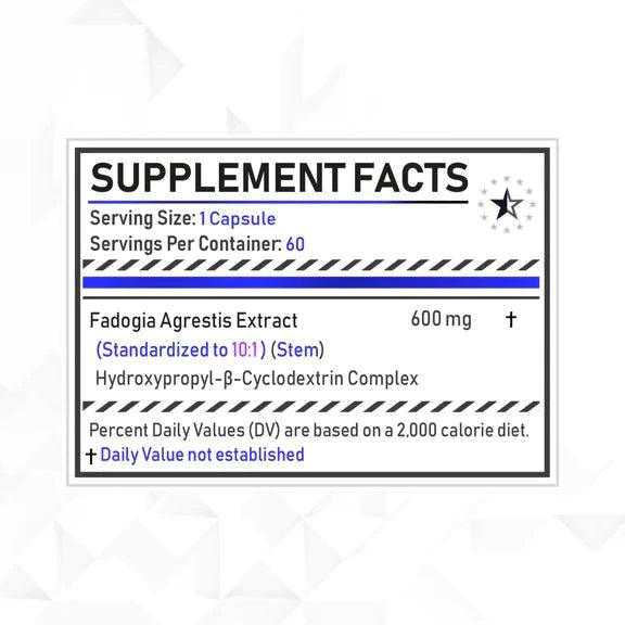 Fadogia Agrestis 10:1 - 60 Capsules - Turkesterone Europe