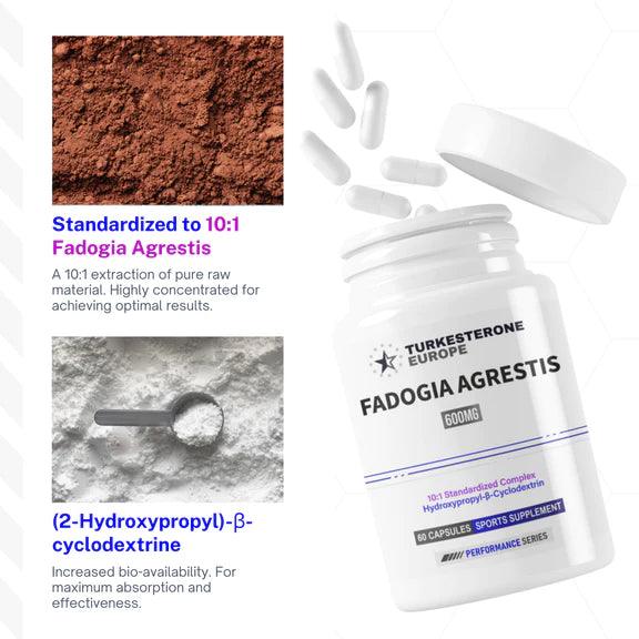 Fadogia Agrestis 10:1 - 60 Capsules - Turkesterone Europe