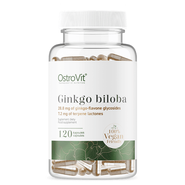 Ginkgo Biloba - Vegan - 120 Capsules - OstroVit