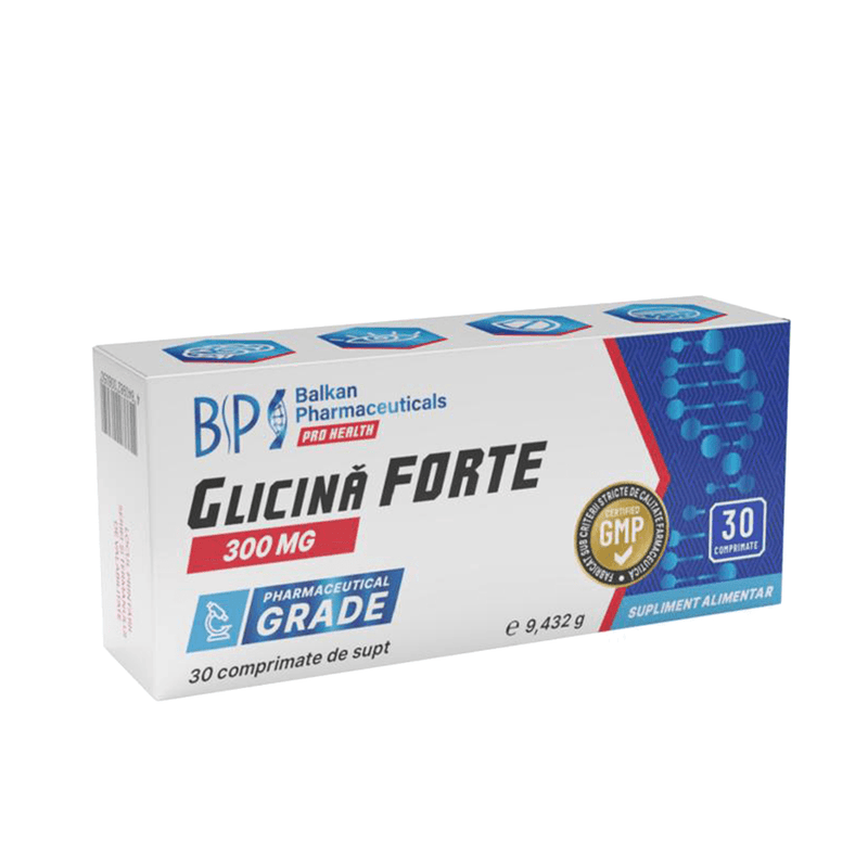 Glycine FORTE 300mg - 30 Tabletten - Balkan Pharmaceuticals