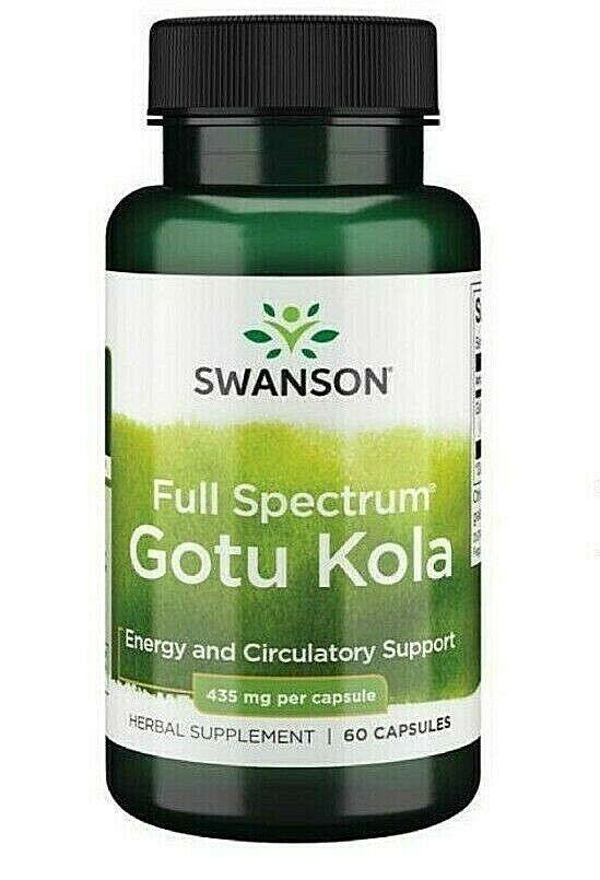 Gotu Kola 435mg - Vegan - 60 Capsules Swanson