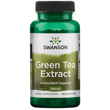 Green Tea Extract 500mg - Vegan - 60 Capsules - Swanson