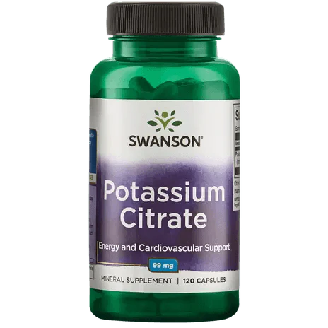 Kalium Potassium Citrate - 99mg - 120 Capsules - Swanson