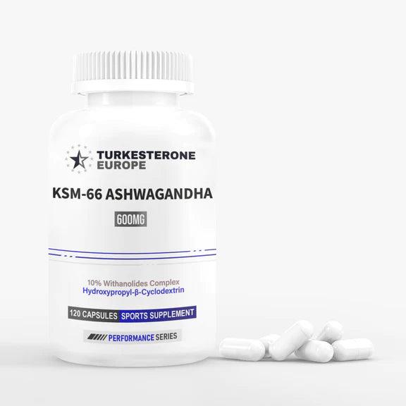 KSM-66 Ashwagandha 10% - 120 Capsules - Turkesterone Europe