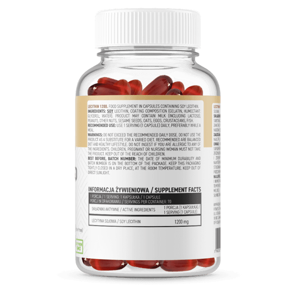 Lecithin 1200mg - 70 Capsules - OstroVit