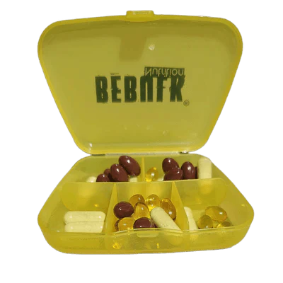Lion's Mane 60 capsules + BeBulk Nutrition Pillendoos