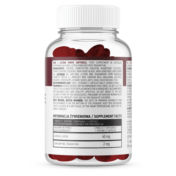 Lutein 40mg - 30 Capsules - OstroVit
