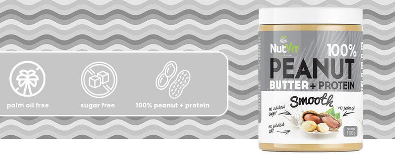 NutVit 100% Peanut Butter + Protein 1000 g