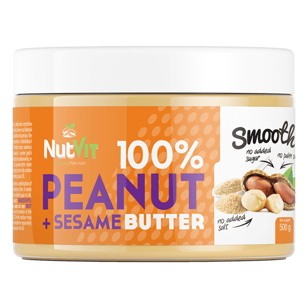 NutVit 100% Peanut + Sesame Butter 500 g